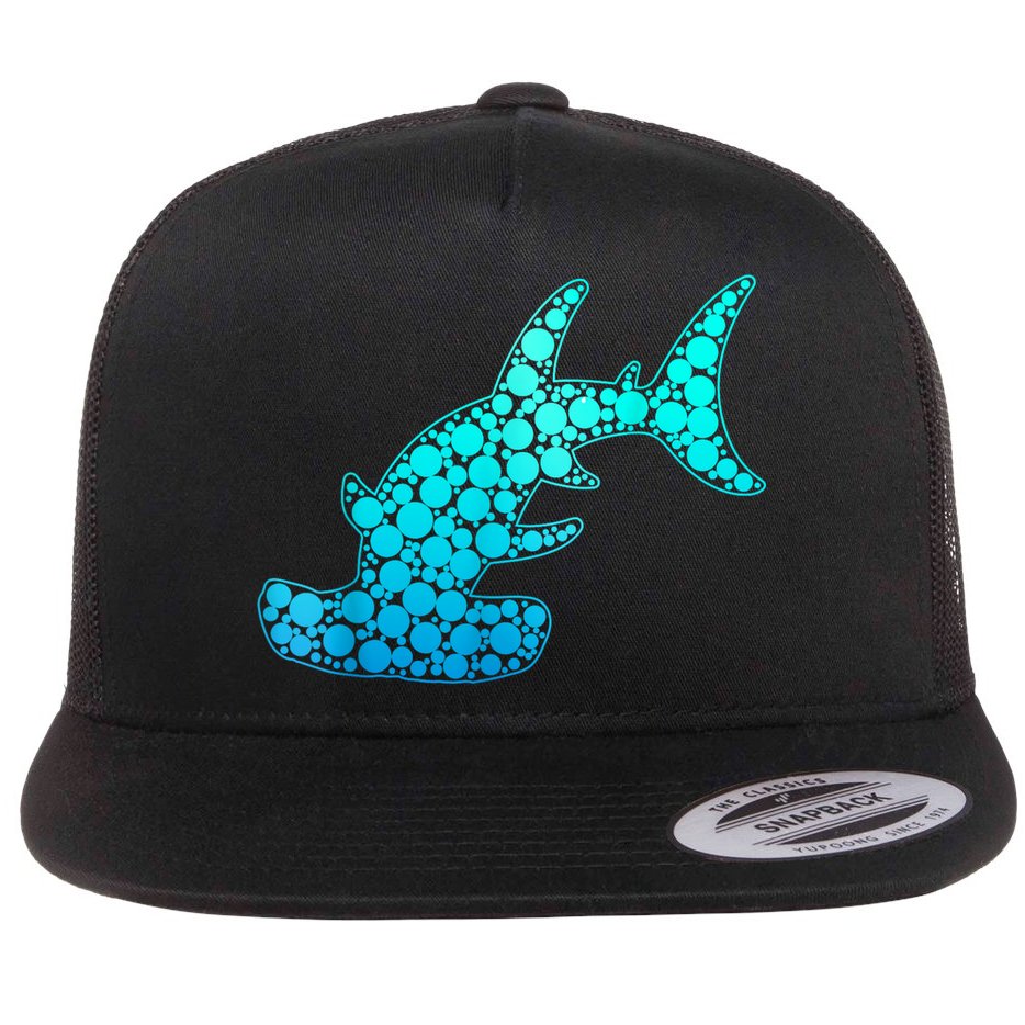 Happy International Dot Day Hammerhead Dots Shark Flat Bill Trucker Hat