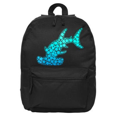 Happy International Dot Day Hammerhead Dots Shark 16 in Basic Backpack