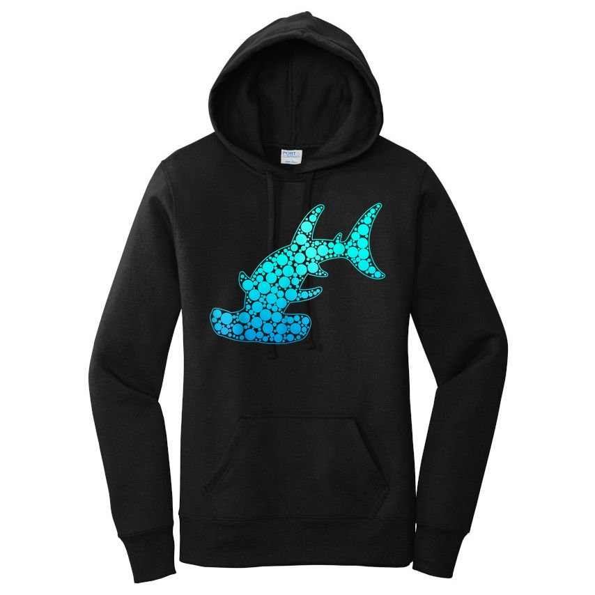 Happy International Dot Day Hammerhead Dots Shark Women's Pullover Hoodie