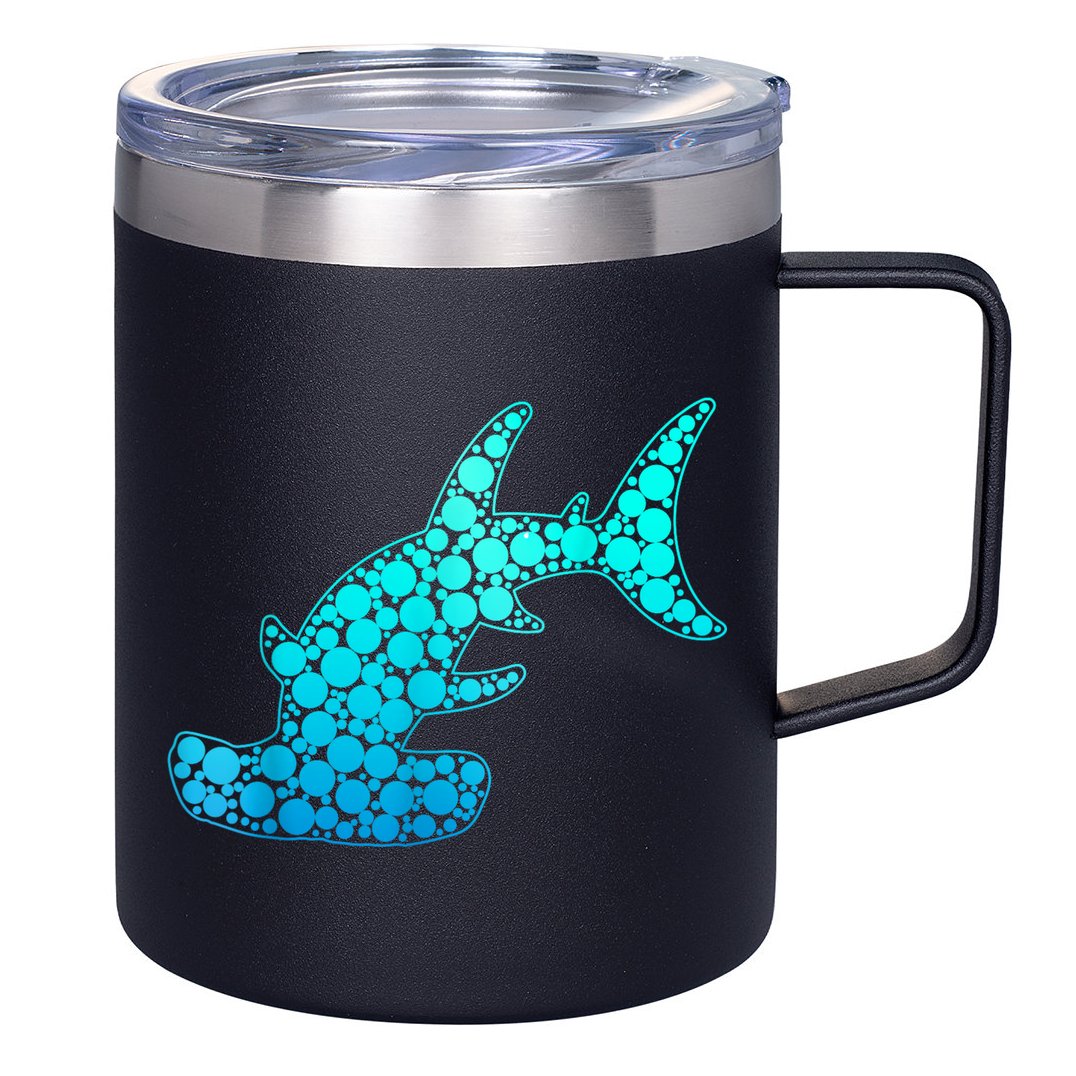 Happy International Dot Day Hammerhead Dots Shark 12oz Stainless Steel Coffee Mug