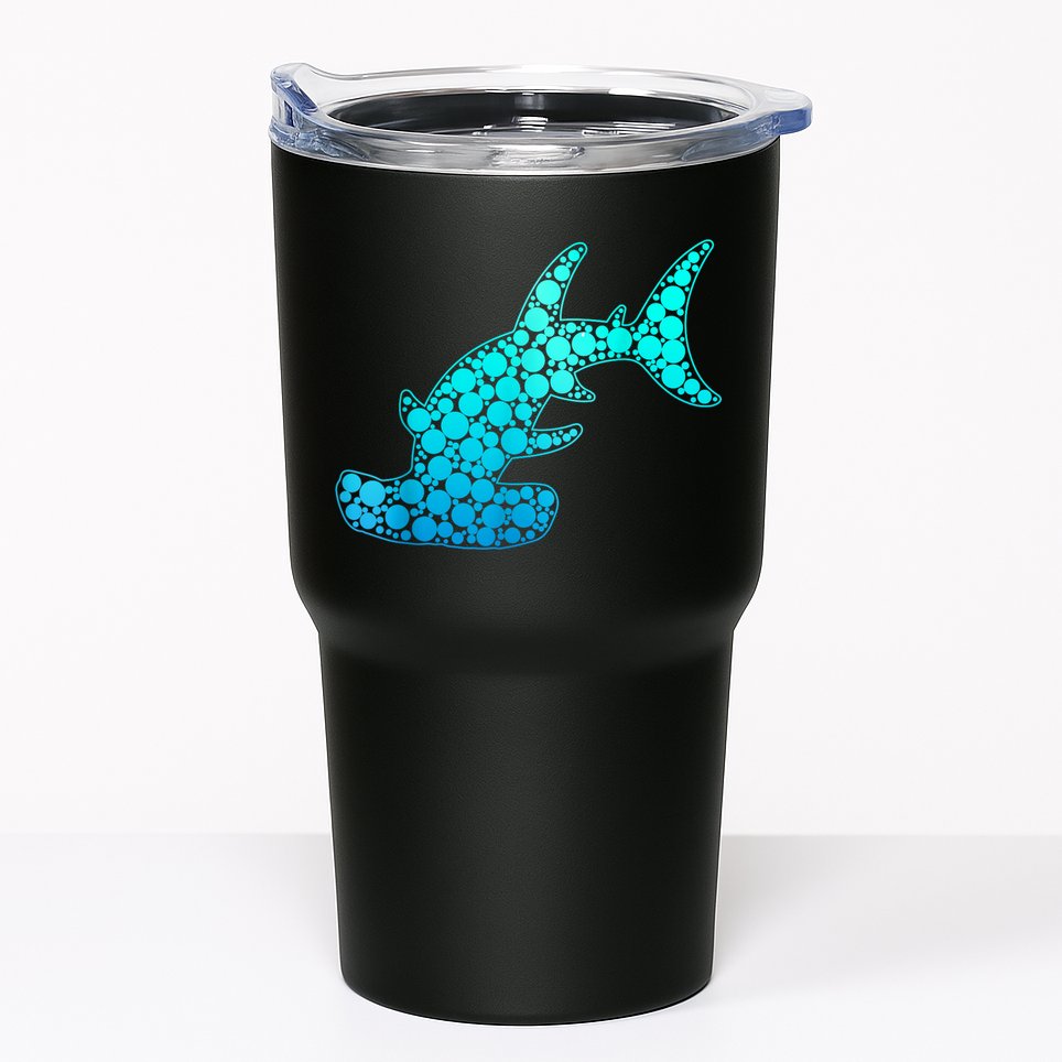 Happy International Dot Day Hammerhead Dots Shark Tumbler