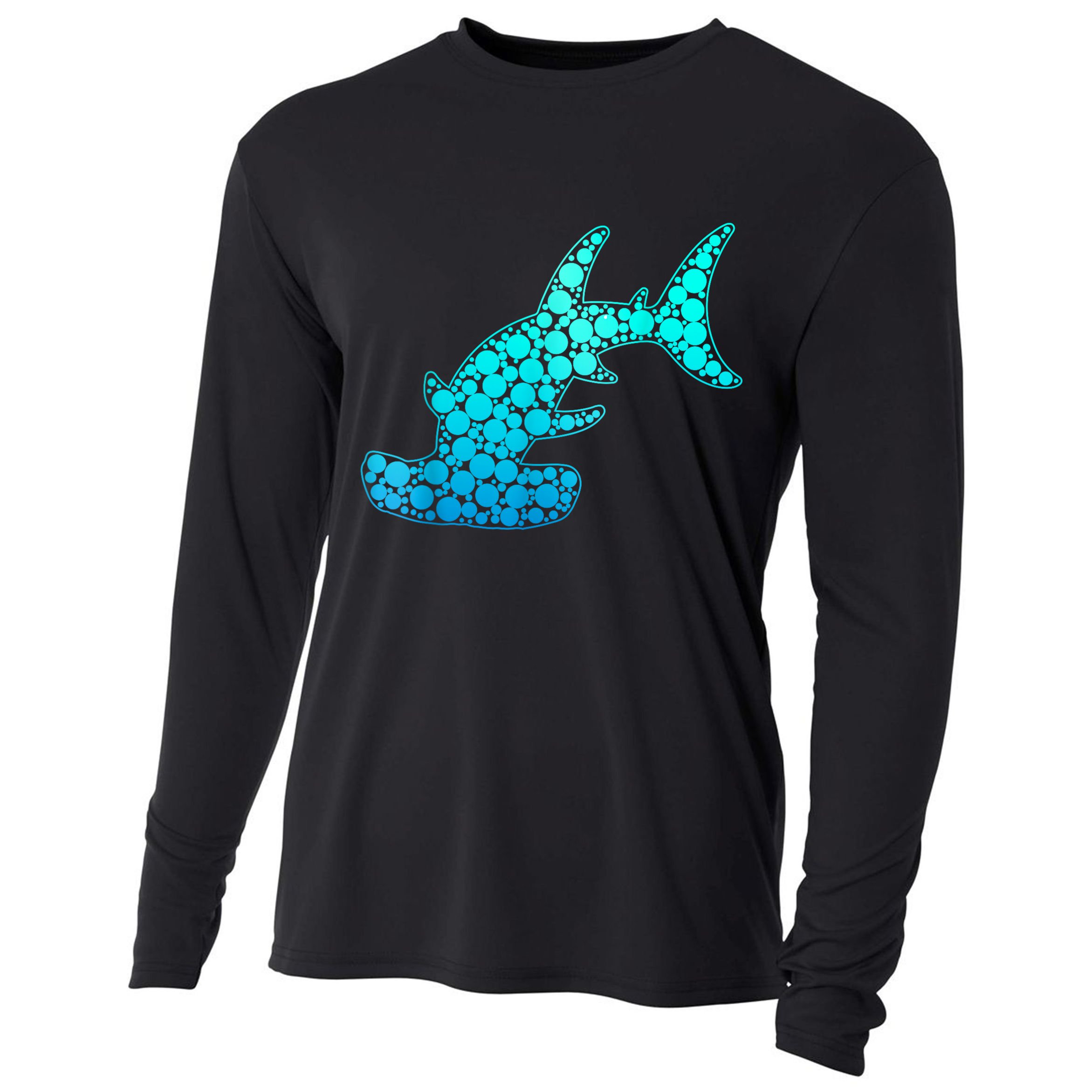 Happy International Dot Day Hammerhead Dots Shark Cooling Performance Long Sleeve Crew