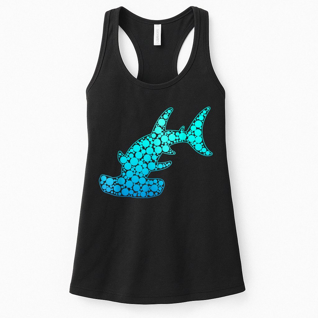 Happy International Dot Day Hammerhead Dots Shark Womens Tank Top
