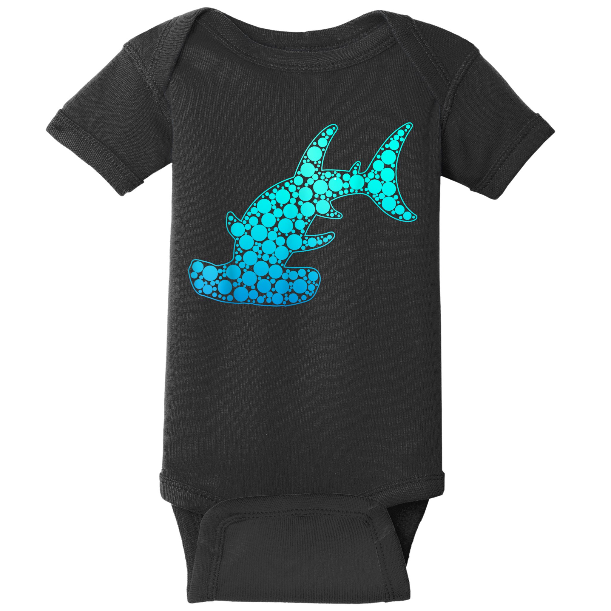 Happy International Dot Day Hammerhead Dots Shark Baby Bodysuit