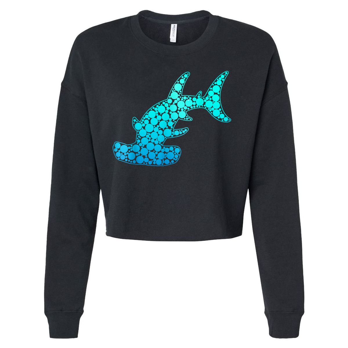 Happy International Dot Day Hammerhead Dots Shark Cropped Pullover Crew