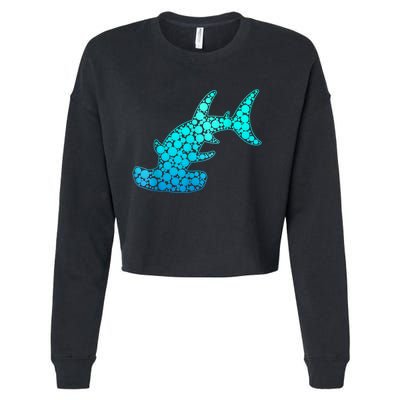 Happy International Dot Day Hammerhead Dots Shark Cropped Pullover Crew