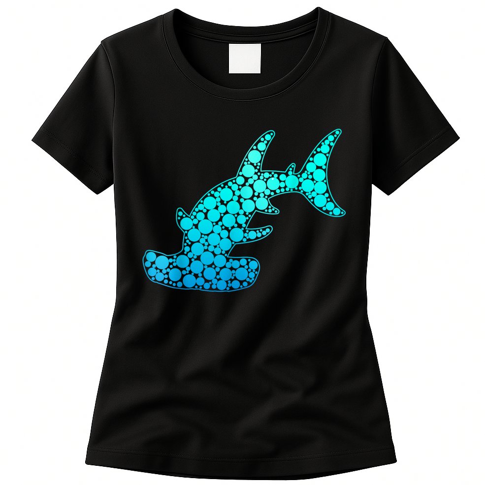 Happy International Dot Day Hammerhead Dots Shark Womens T-Shirt