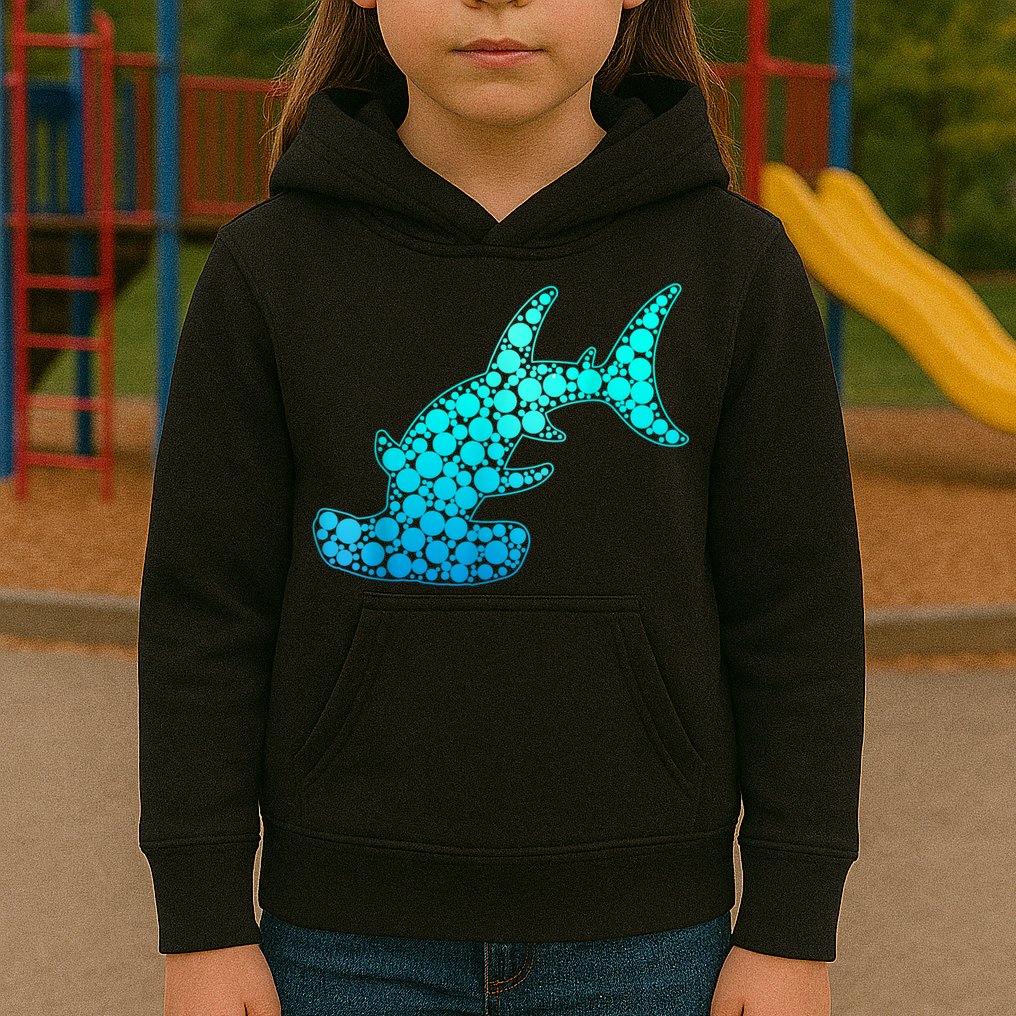 Happy International Dot Day Hammerhead Dots Shark Kids Hoodie