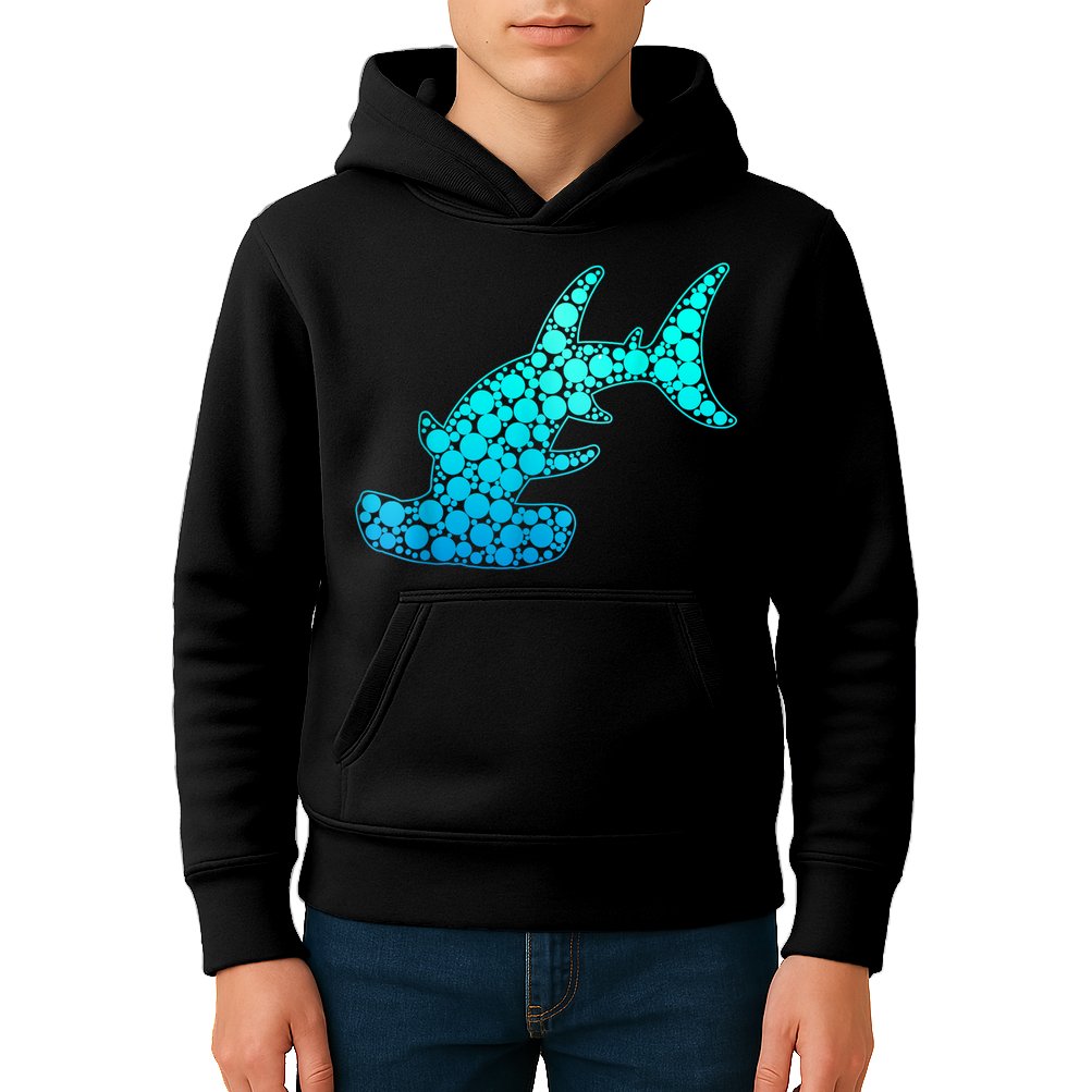 Happy International Dot Day Hammerhead Dots Shark Kids Hoodie