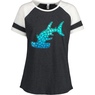 Happy International Dot Day Hammerhead Dots Shark Enza Ladies Jersey Colorblock Tee