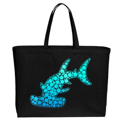 Happy International Dot Day Hammerhead Dots Shark Cotton Canvas Jumbo Tote