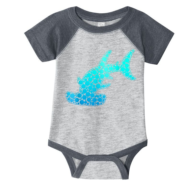 Happy International Dot Day Hammerhead Dots Shark Infant Baby Jersey Bodysuit