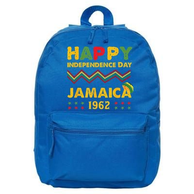 Happy Independence Day Jamaica 1962 Jamaican Pride Reggae 16 in Basic Backpack