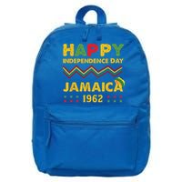 Happy Independence Day Jamaica 1962 Jamaican Pride Reggae 16 in Basic Backpack