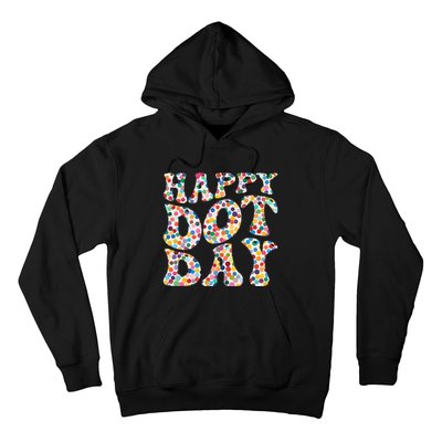 Happy International Dot Day Colorful Polka Dot Groovy Hoodie