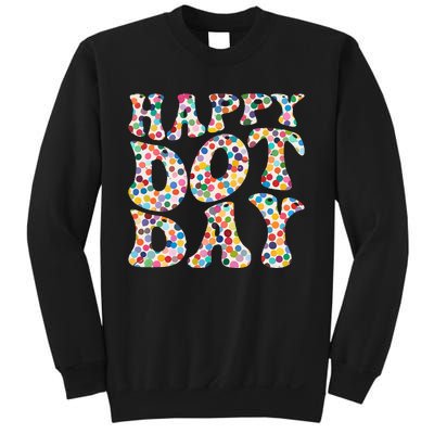 Happy International Dot Day Colorful Polka Dot Groovy Sweatshirt