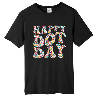 Happy International Dot Day Colorful Polka Dot Groovy Tall Fusion ChromaSoft Performance T-Shirt