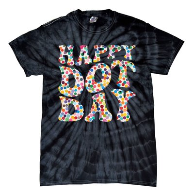 Happy International Dot Day Colorful Polka Dot Groovy Tie-Dye T-Shirt