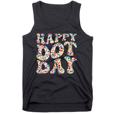 Happy International Dot Day Colorful Polka Dot Groovy Tank Top