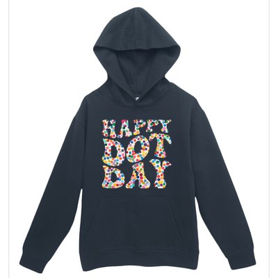 Happy International Dot Day Colorful Polka Dot Groovy Urban Pullover Hoodie