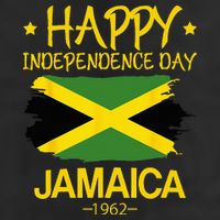 Happy Independence Day Jamaica 1962 Proud Jamaican 7 Panel Mesh Trucker Snapback Hat