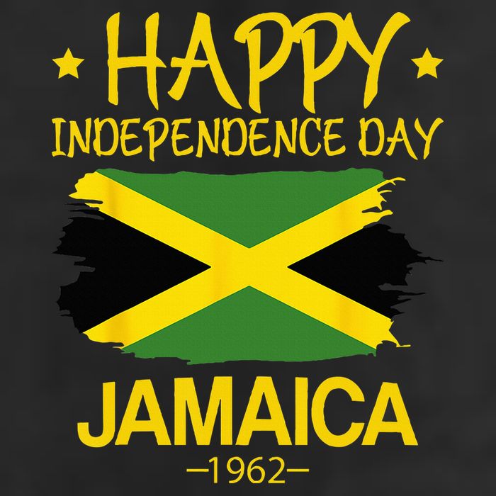 Happy Independence Day Jamaica 1962 Proud Jamaican 7 Panel Mesh Trucker Snapback Hat