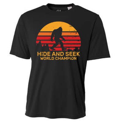 Hide And Seek World Champion Bigfoot Is Real Cooling Performance Crew T-Shirt