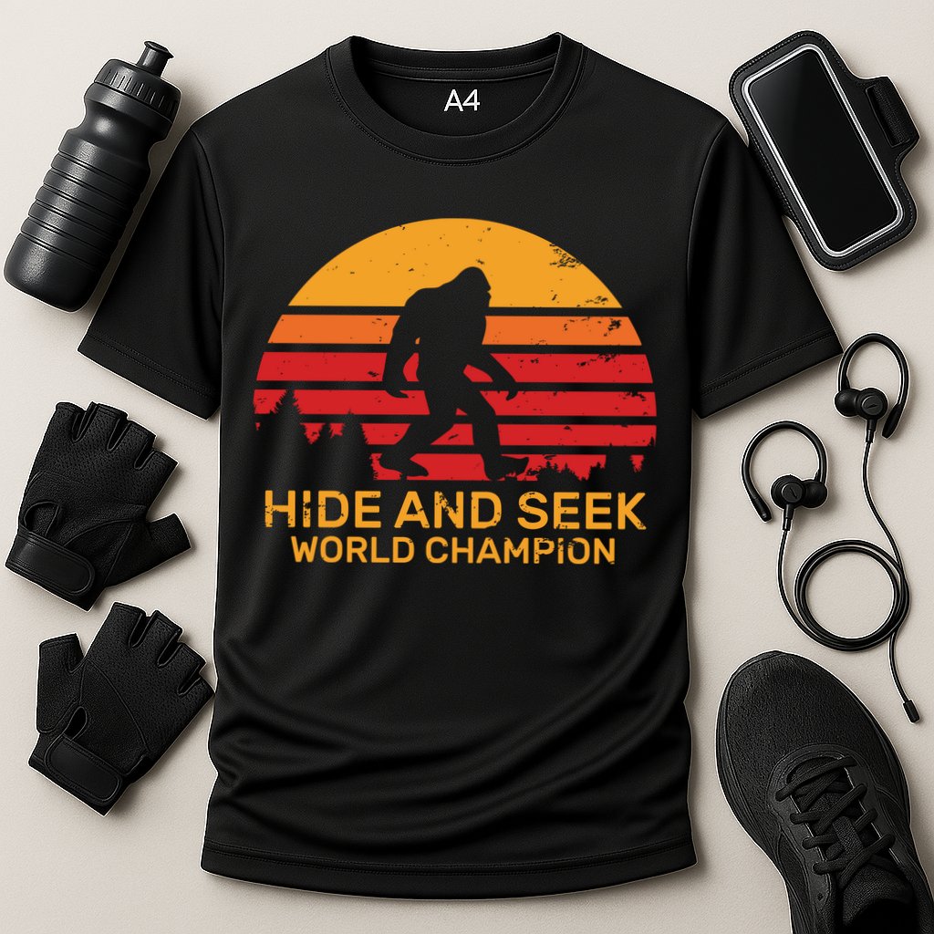 Hide And Seek World Champion Bigfoot Is Real Performance Shirt