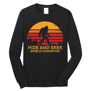 Hide And Seek World Champion Bigfoot Is Real Long Sleeve Shirt