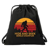 Hide And Seek World Champion Bigfoot Is Real Drawstring Bag
