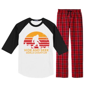 Hide And Seek World Champion Bigfoot Is Real Raglan Sleeve Pajama Set