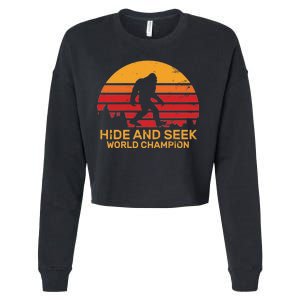 Hide And Seek World Champion Bigfoot Is Real Cropped Pullover Crew