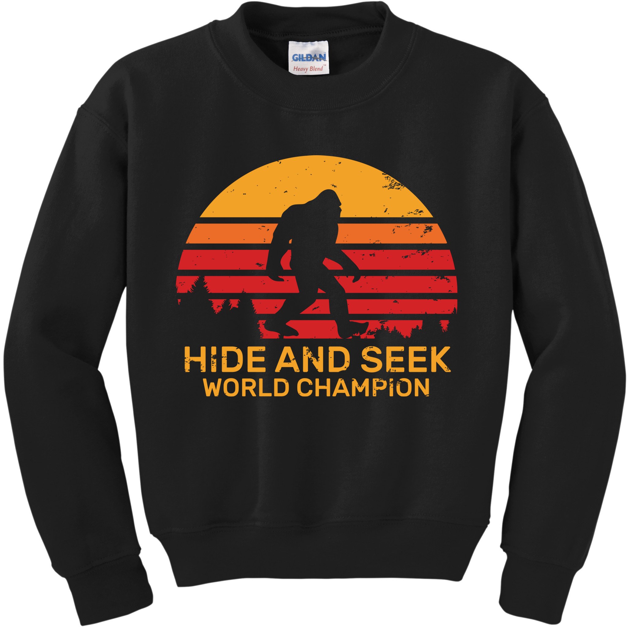 Hide And Seek World Champion Bigfoot Is Real Kids Sweatshirt