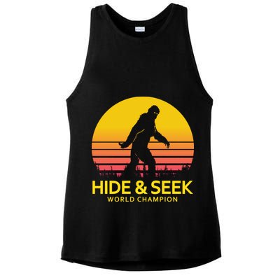 Hide and Seek World Champion Sasquatch Ladies PosiCharge Tri-Blend Wicking Tank