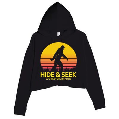 Hide and Seek World Champion Sasquatch Crop Fleece Hoodie
