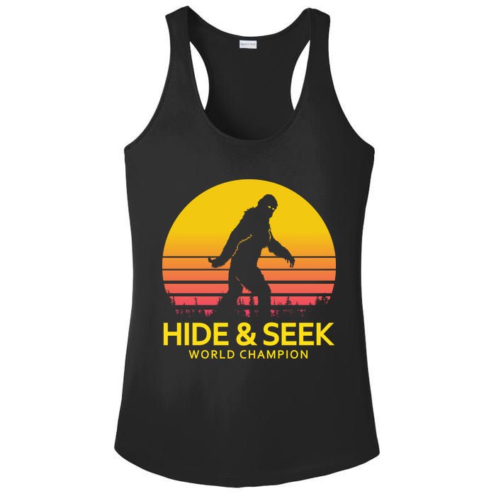 Hide and Seek World Champion Sasquatch Ladies PosiCharge Competitor Racerback Tank