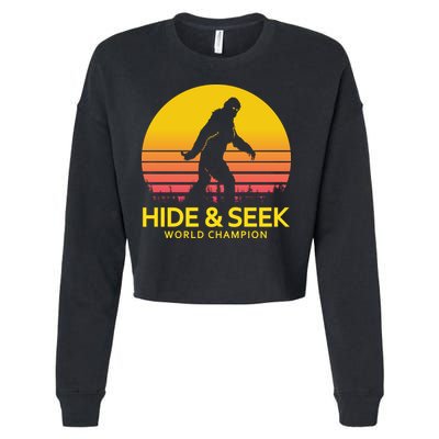 Hide and Seek World Champion Sasquatch Cropped Pullover Crew