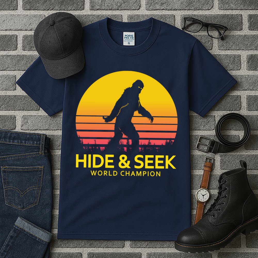 Hide and Seek World Champion Sasquatch Tall T-Shirt