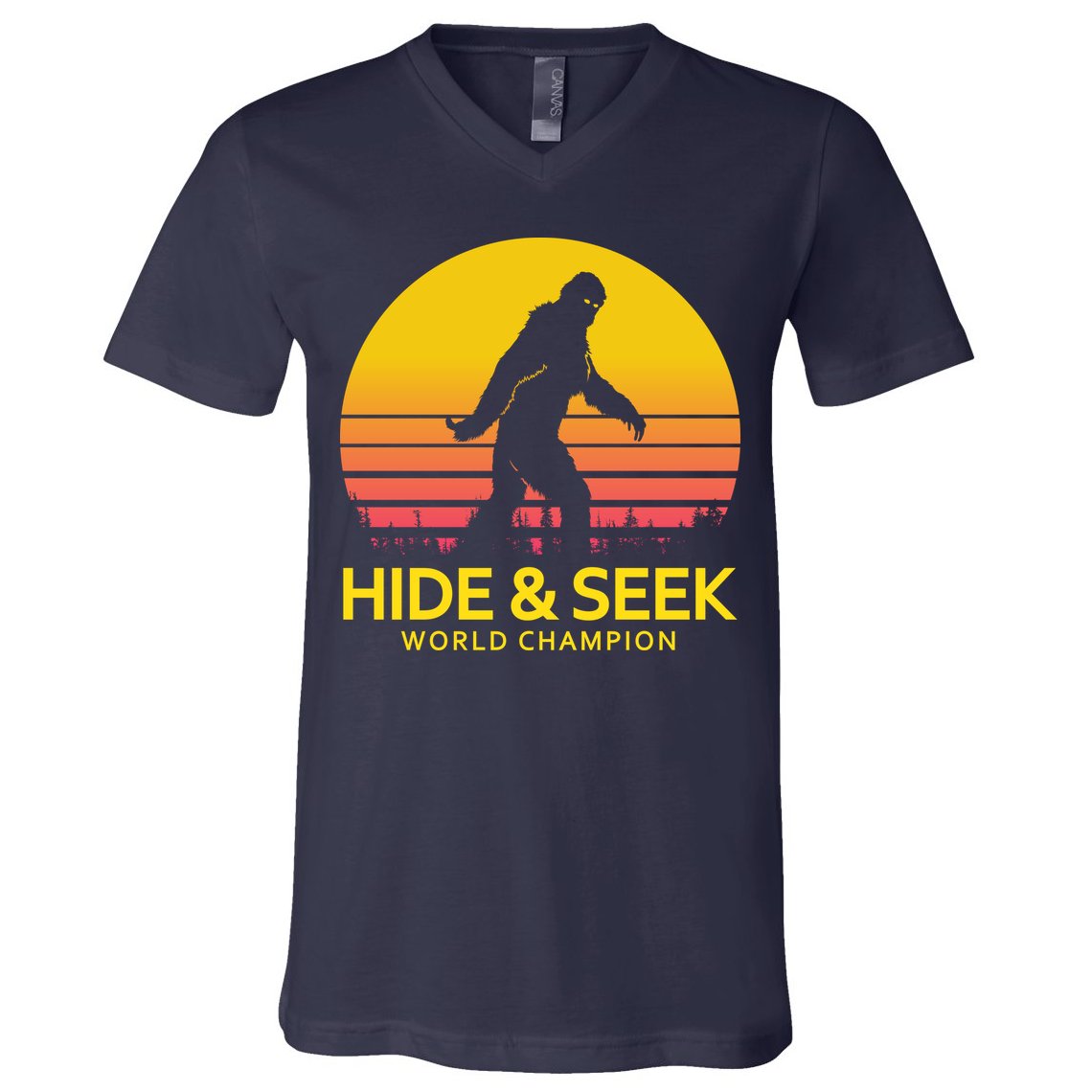 Hide and Seek World Champion Sasquatch V-Neck T-Shirt