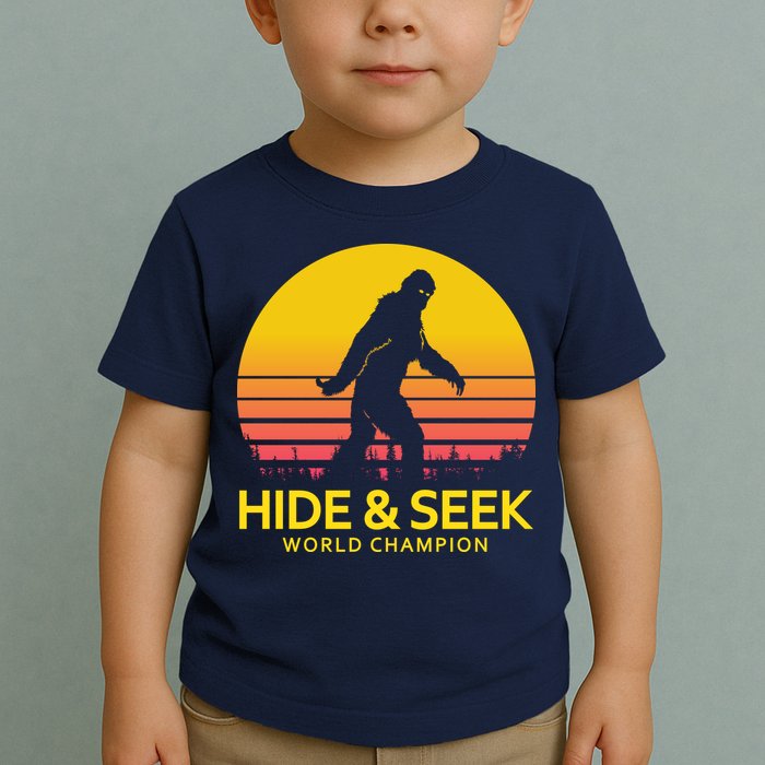 Hide and Seek World Champion Sasquatch Toddler T-Shirt