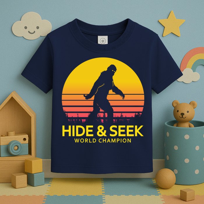 Hide and Seek World Champion Sasquatch Toddler T-Shirt