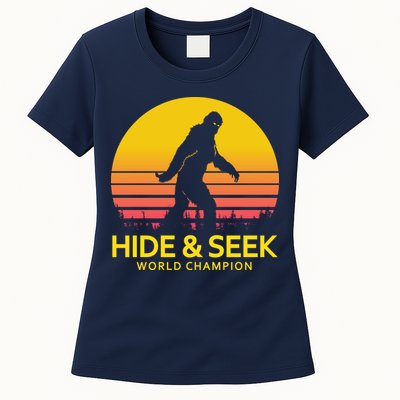 Hide and Seek World Champion Sasquatch Womens T-Shirt