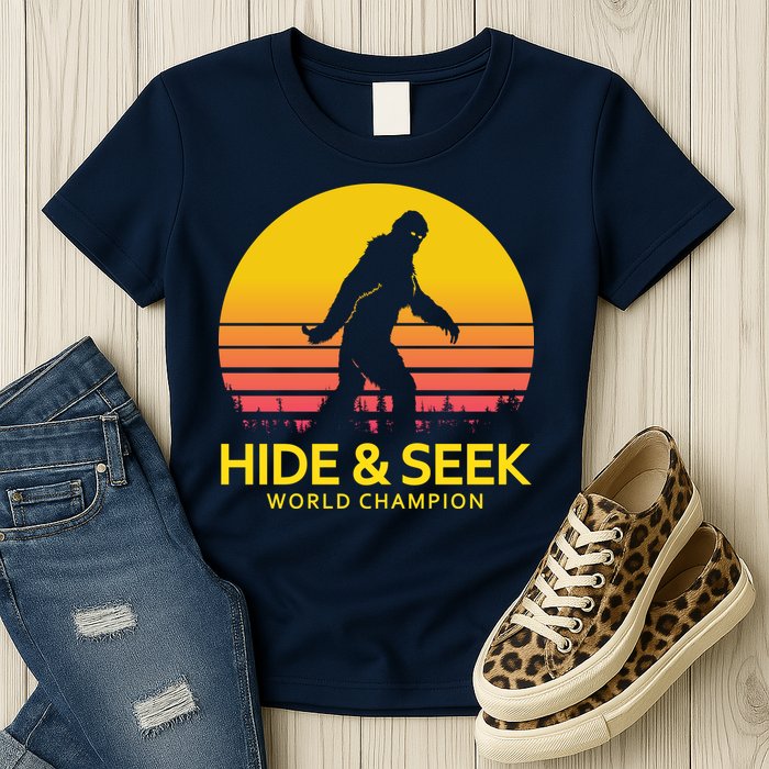 Hide and Seek World Champion Sasquatch Womens T-Shirt