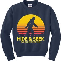 Hide and Seek World Champion Sasquatch Kids Sweatshirt