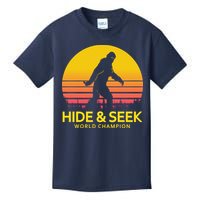 Hide and Seek World Champion Sasquatch Kids T-Shirt