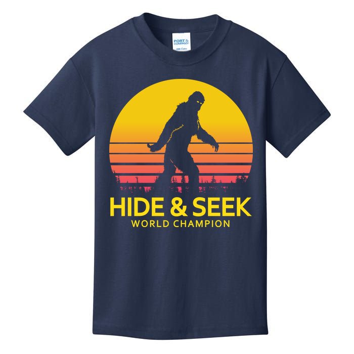 Hide and Seek World Champion Sasquatch Kids T-Shirt