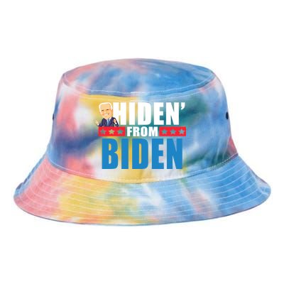 Hiden' From Biden Pro Trump Tie Dye Newport Bucket Hat