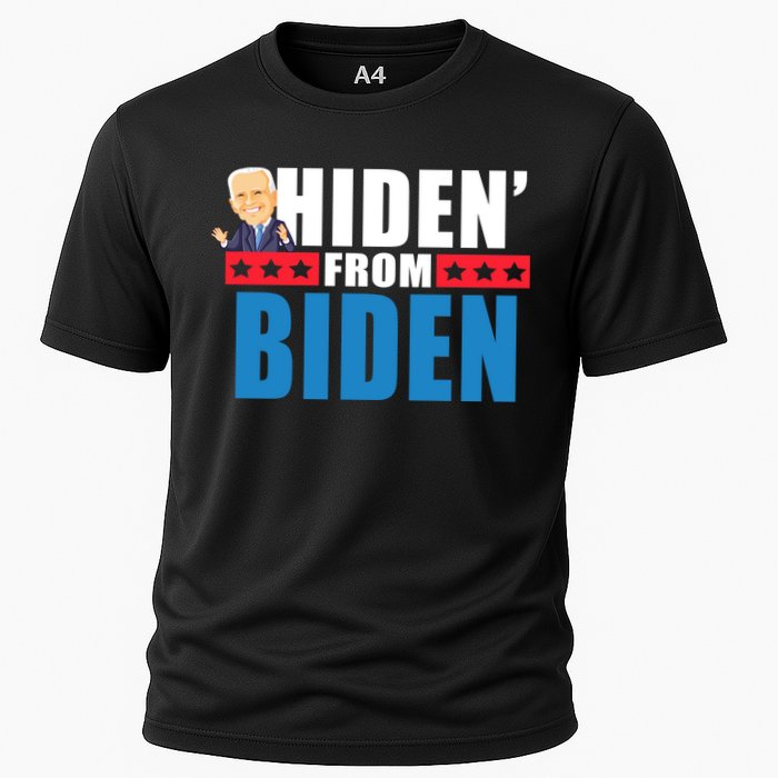 Hiden' From Biden Pro Trump Cooling Performance Crew T-Shirt