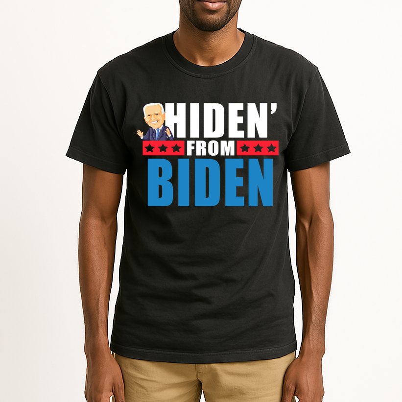 Hiden' From Biden Pro Trump Tall T-Shirt