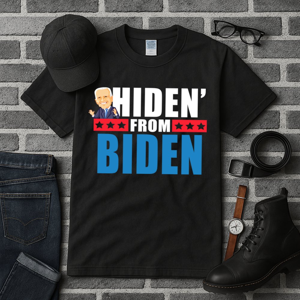 Hiden' From Biden Pro Trump Tall T-Shirt